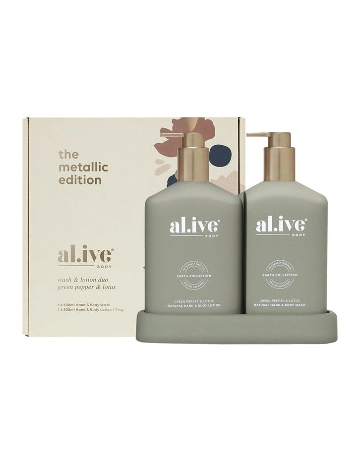 al.ive Wash & Lotion Duo - Green Pepper & Lotus