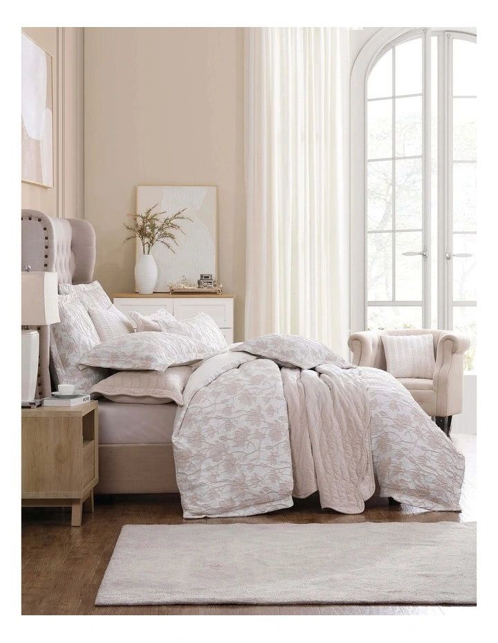 Bloom Quilt Cover Set Stone