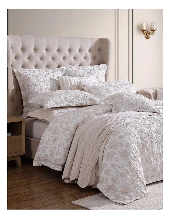 Bloom Quilt Cover Set Stone