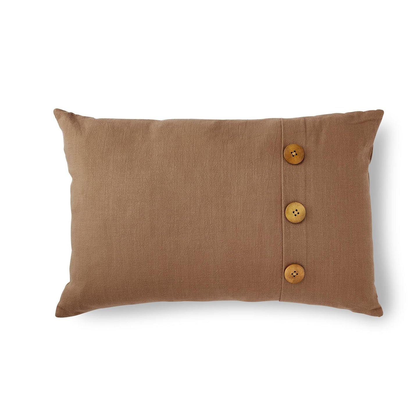 Bailey Button Cushion Coffee 40x60cm