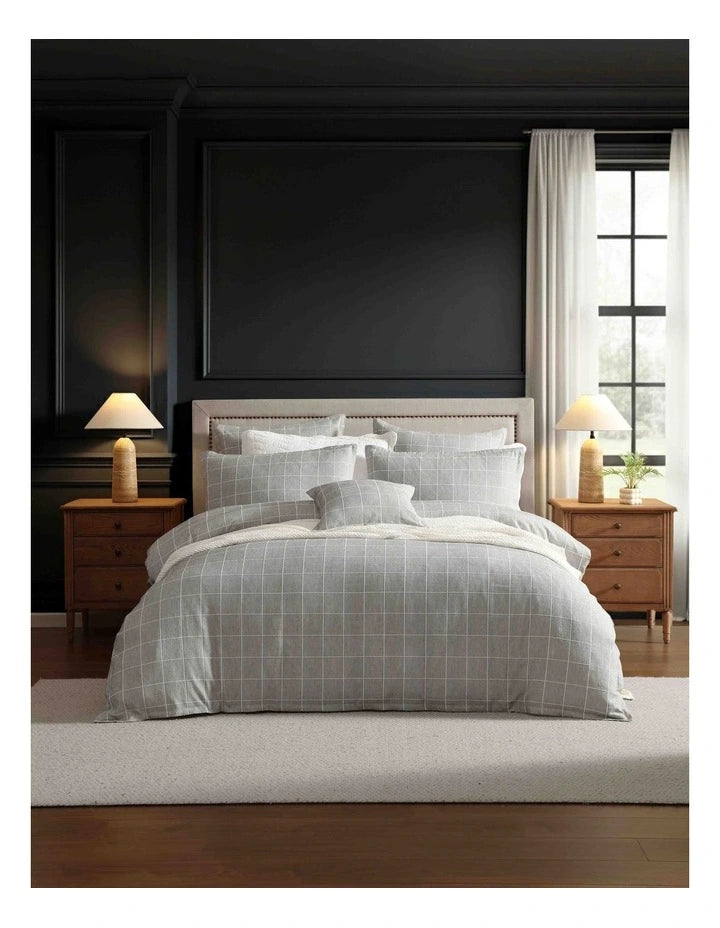 Stratus Charcoal Quilt Cover Set