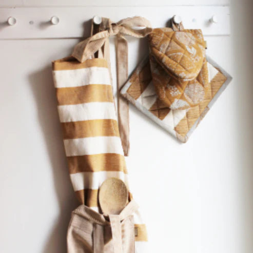 Stripe Apron Golden Honey