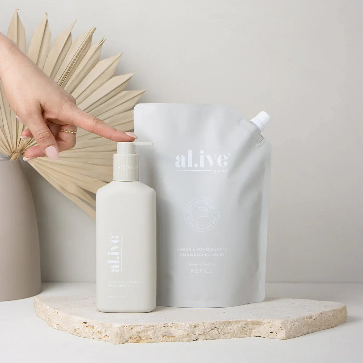 al.ive 900ml Dish Wash Refill - Lemon & Pomegranate