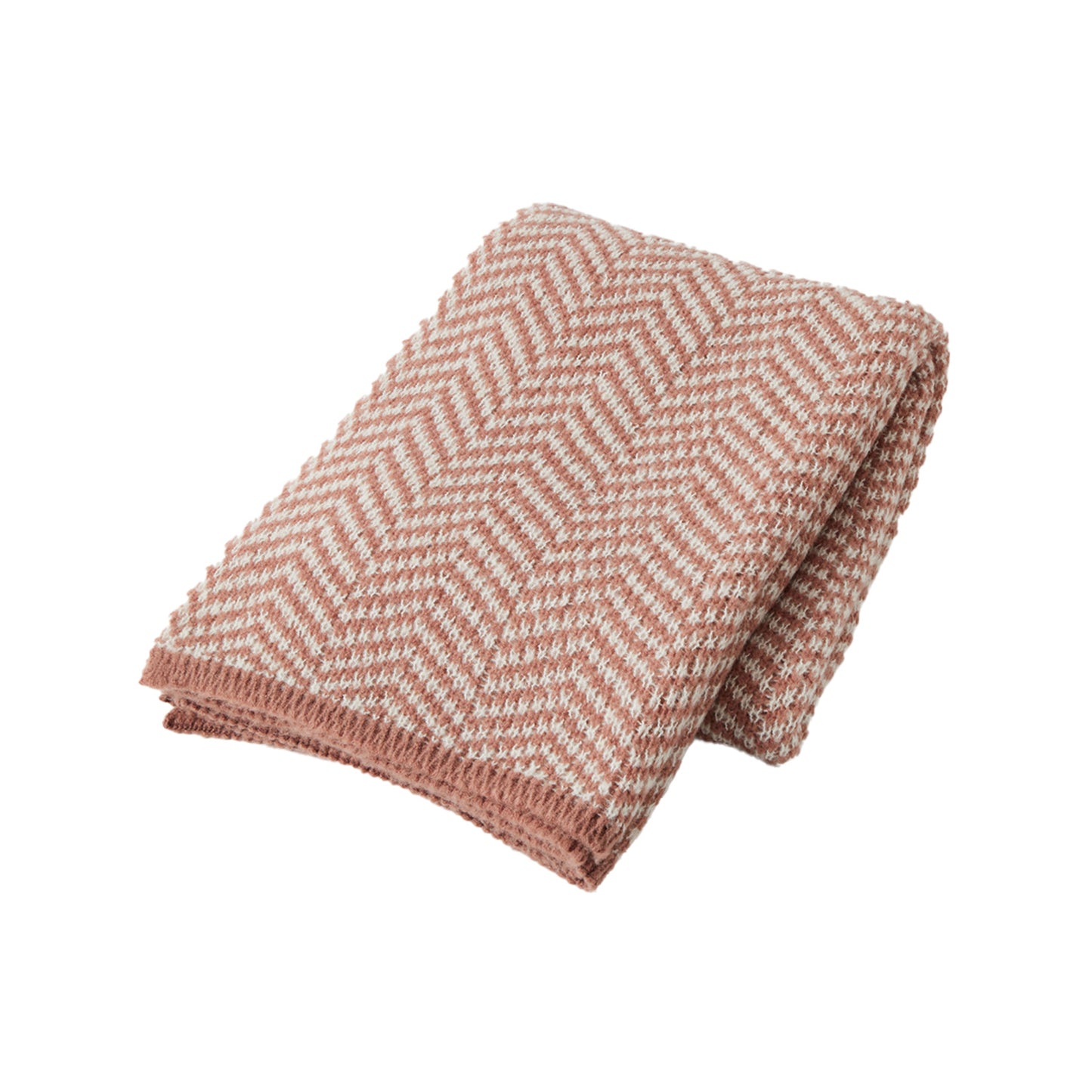 Sienna Wool Blend Throw ROSEWOOD