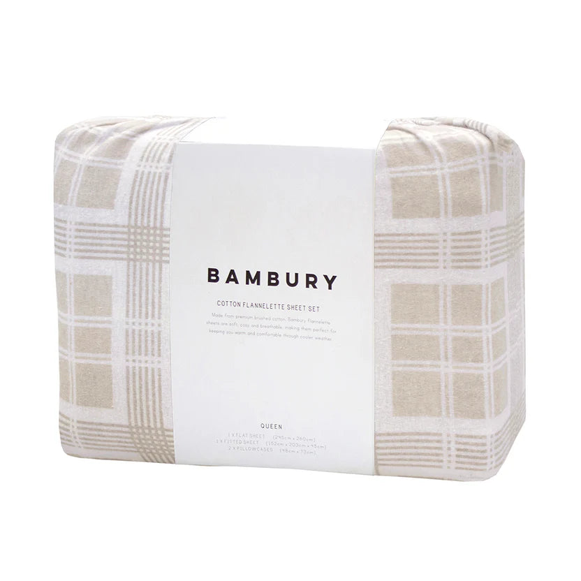 Enid Flannelette Sheet Set