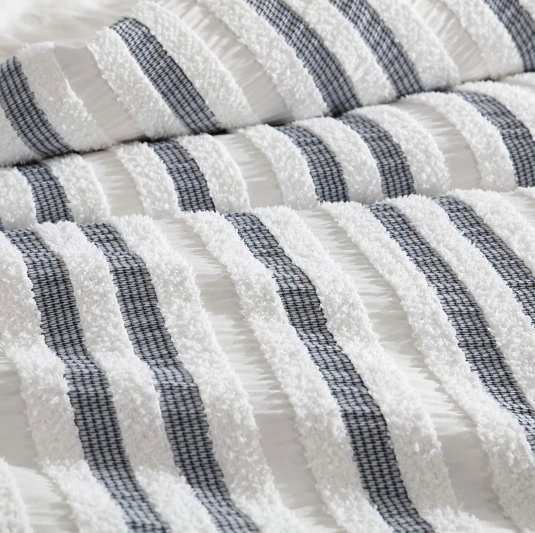 Boston White Super King Quilt Cover Set