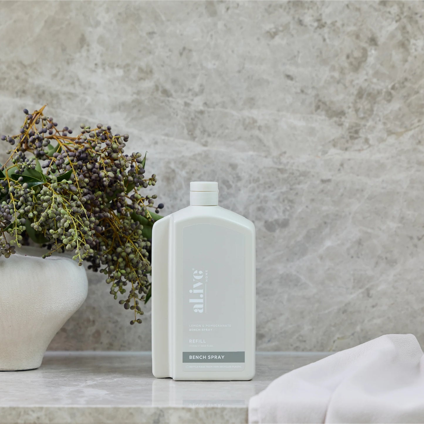 al.ive Bench Spray refill 1l Lemon & Pomegranate