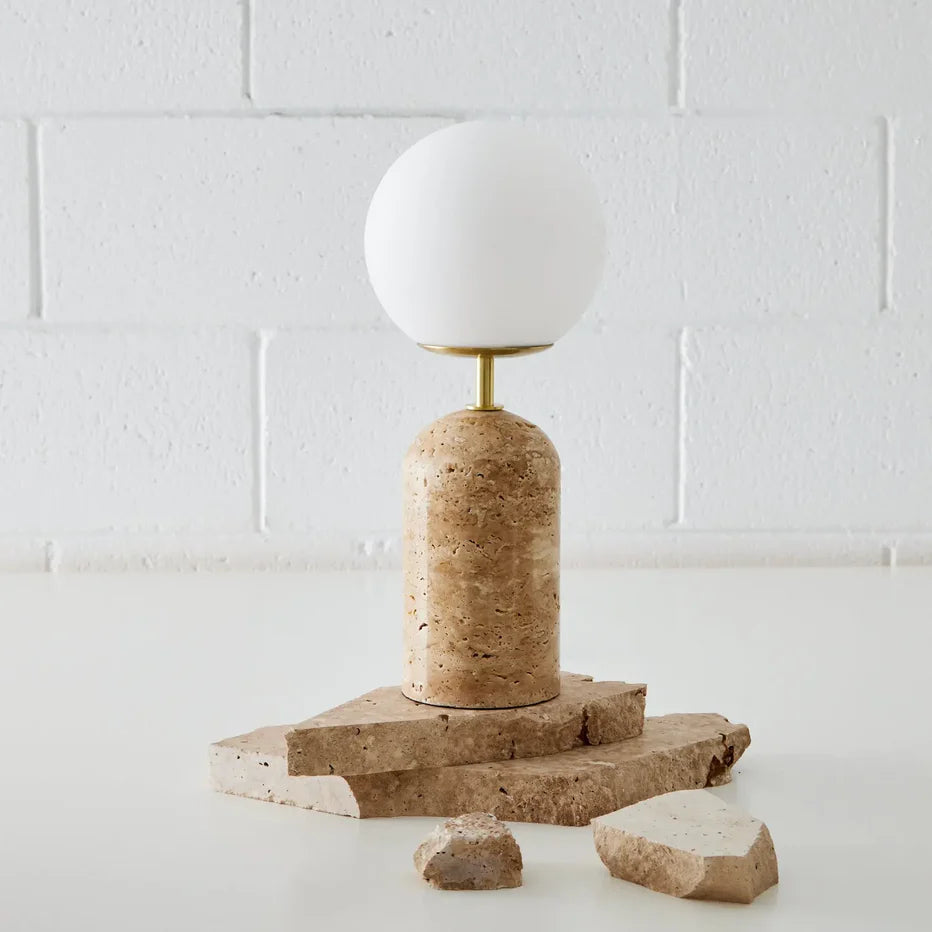 Firenze Trvertine Lamp Natural