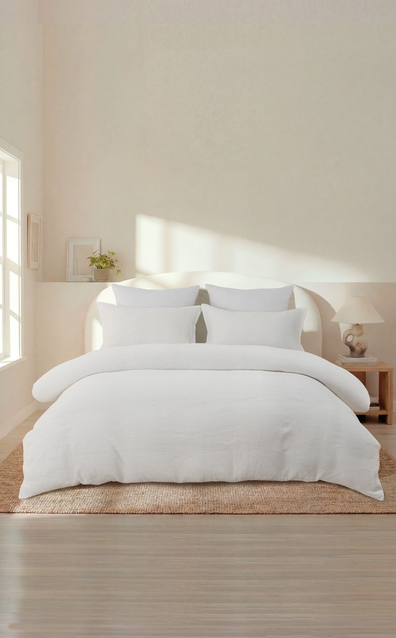 Bellarine Quilt Cover Set - White