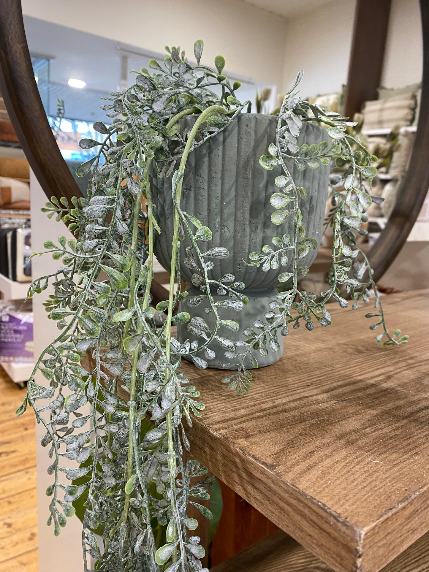Score Terracotta Footed Pot - Sage