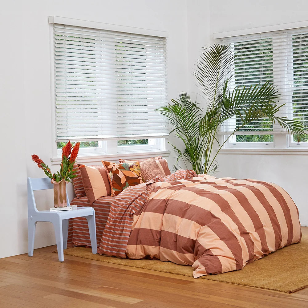 Breeze Rust Quilt Cover Set