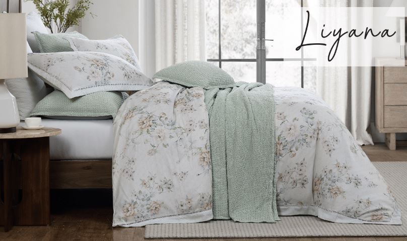 Liyana Frost Quilt Cover Set