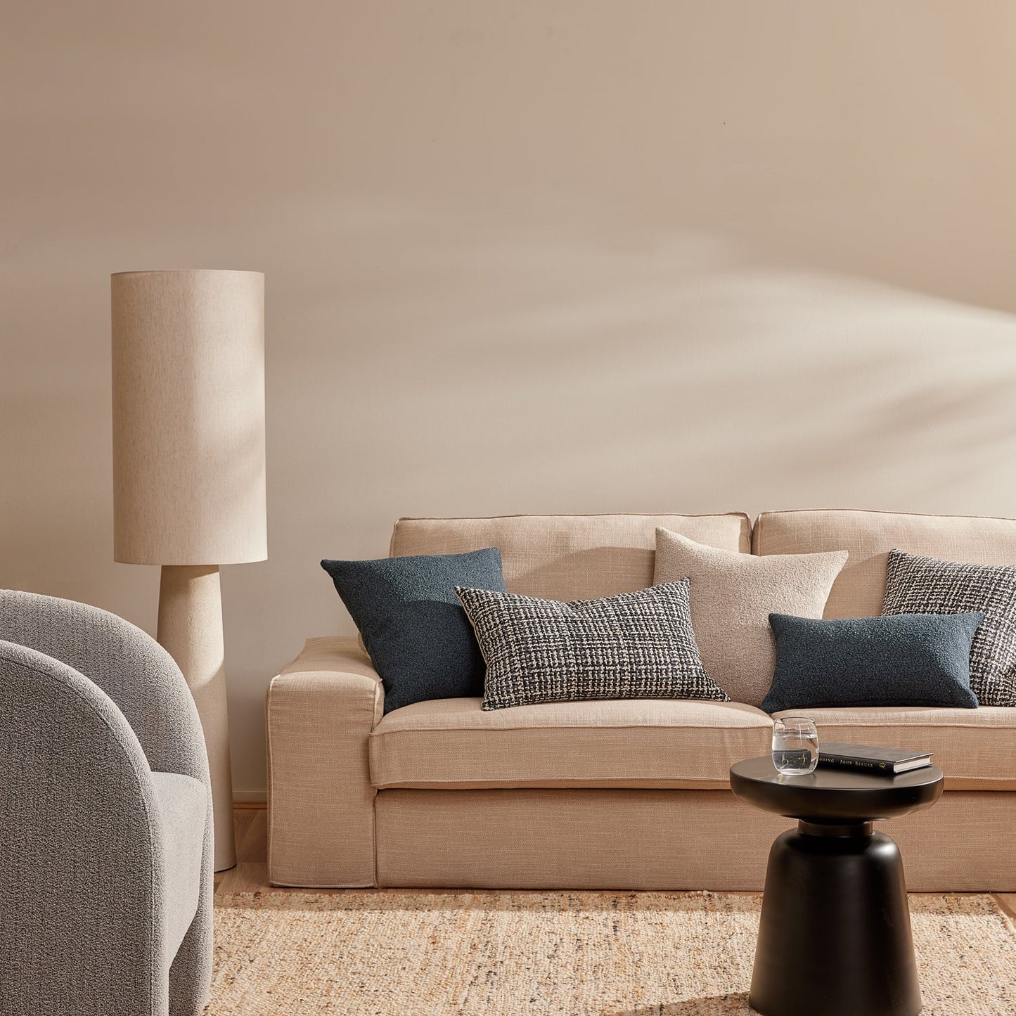 Kenzo Boucle Cushion Stone 30x50