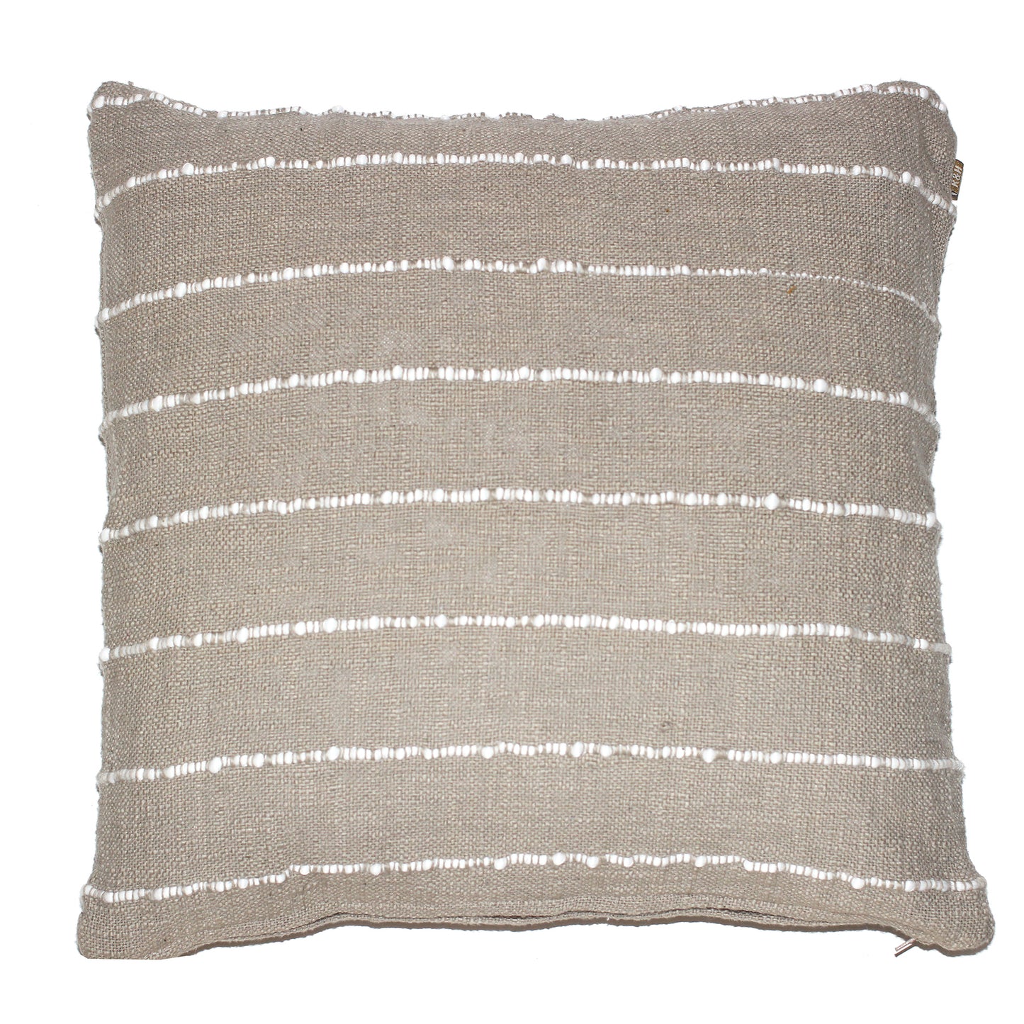 Striped Slub Cushion 50x50 Taupe