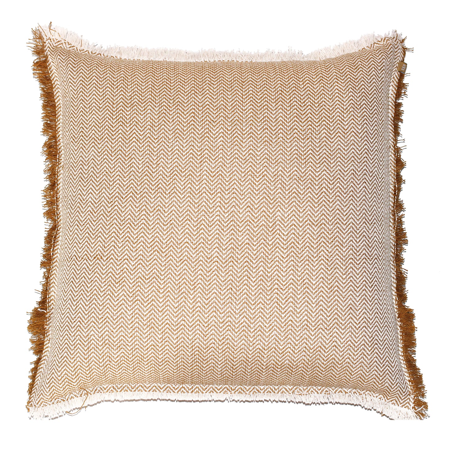 Heavy Herringbone Cushion 60x60 Golden Yellow