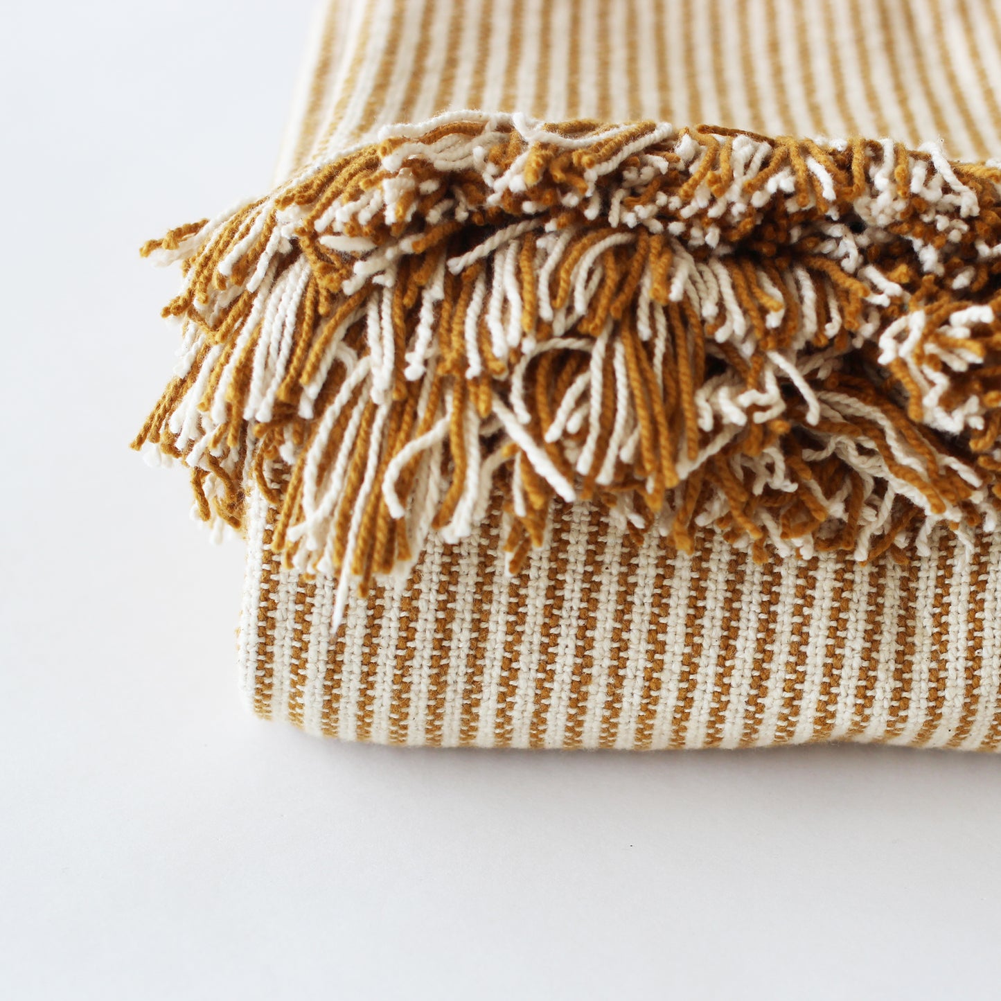 Pin Stripe Throw Golden Yellow 130x170