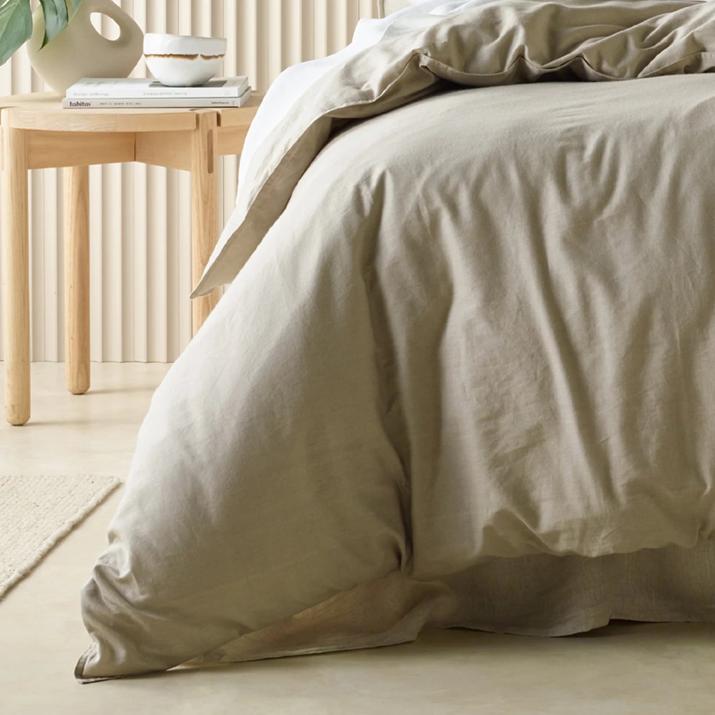 Acacia Quilt Cover Set- Sand