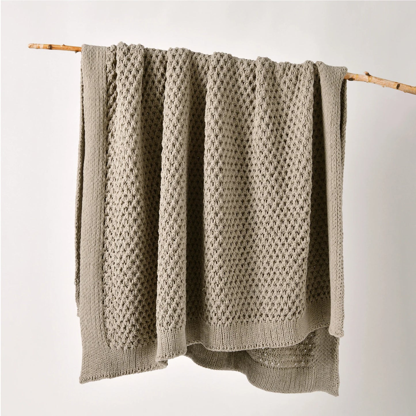 Sofala Throw Rug. Indigo & Taupe