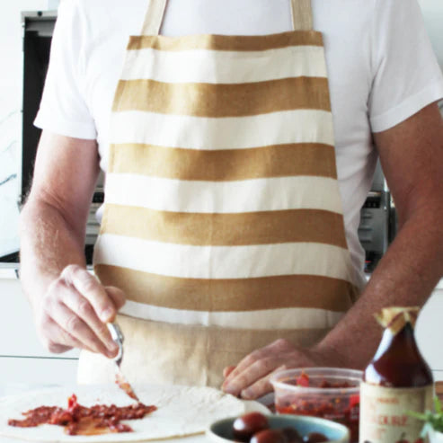 Stripe Apron Golden Honey
