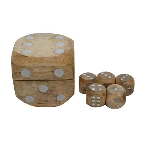 Lucky Wood Dice Box Set