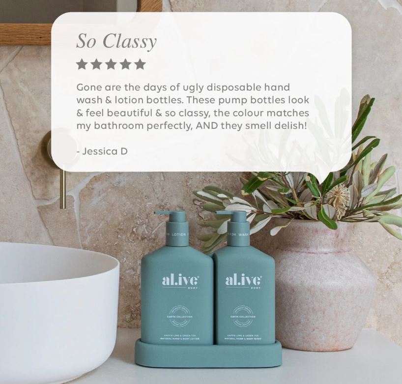al.ive Wash & Lotion Duo - Kaffir Lime & Green Tea