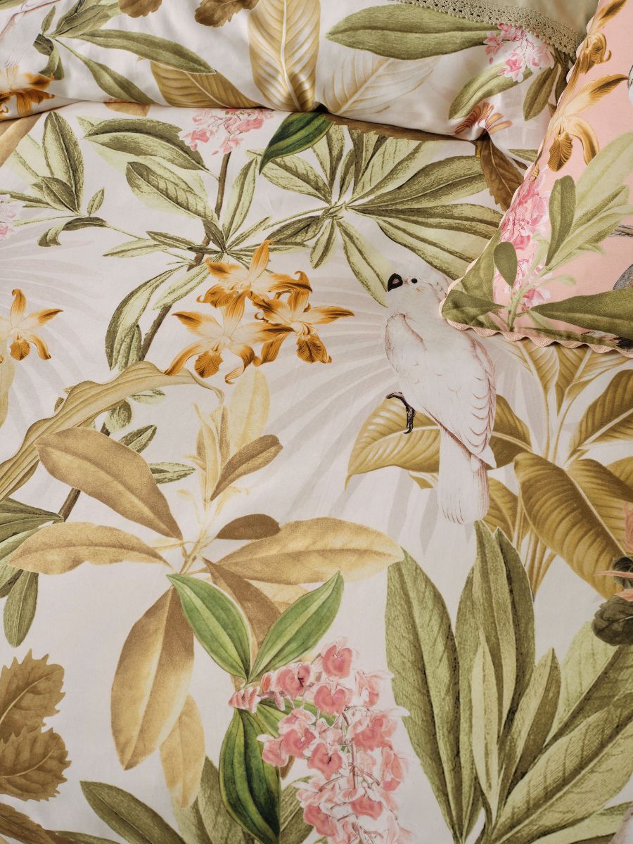 Calitsa Quilt Cover Set Guava
