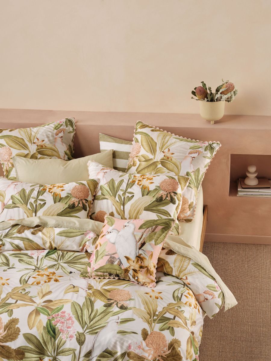 Calitsa Quilt Cover Set Guava