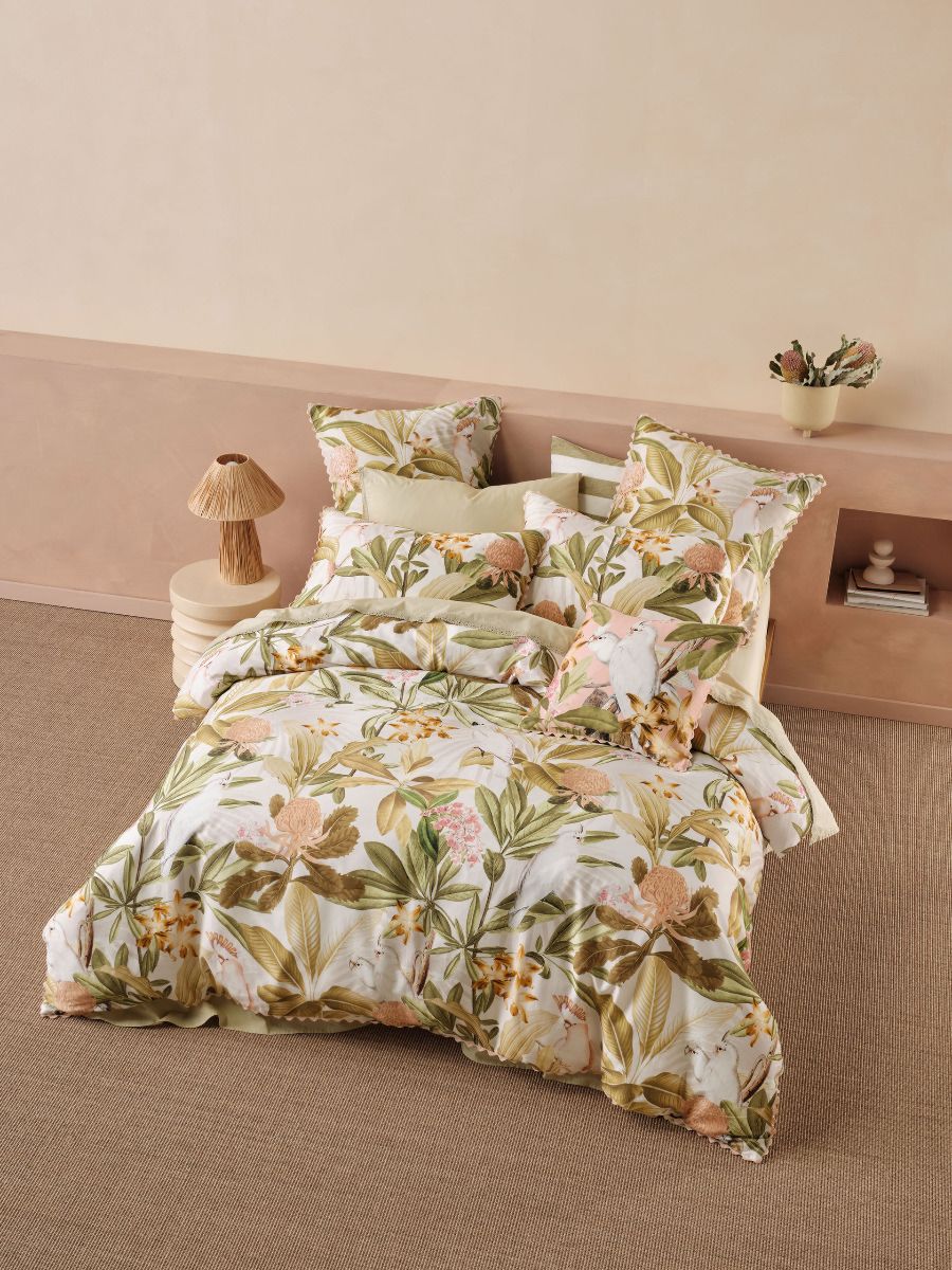 Calitsa Quilt Cover Set Guava