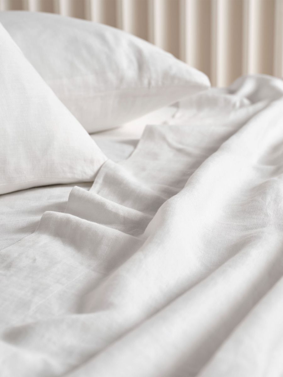 Nimes White Sheet Set -King