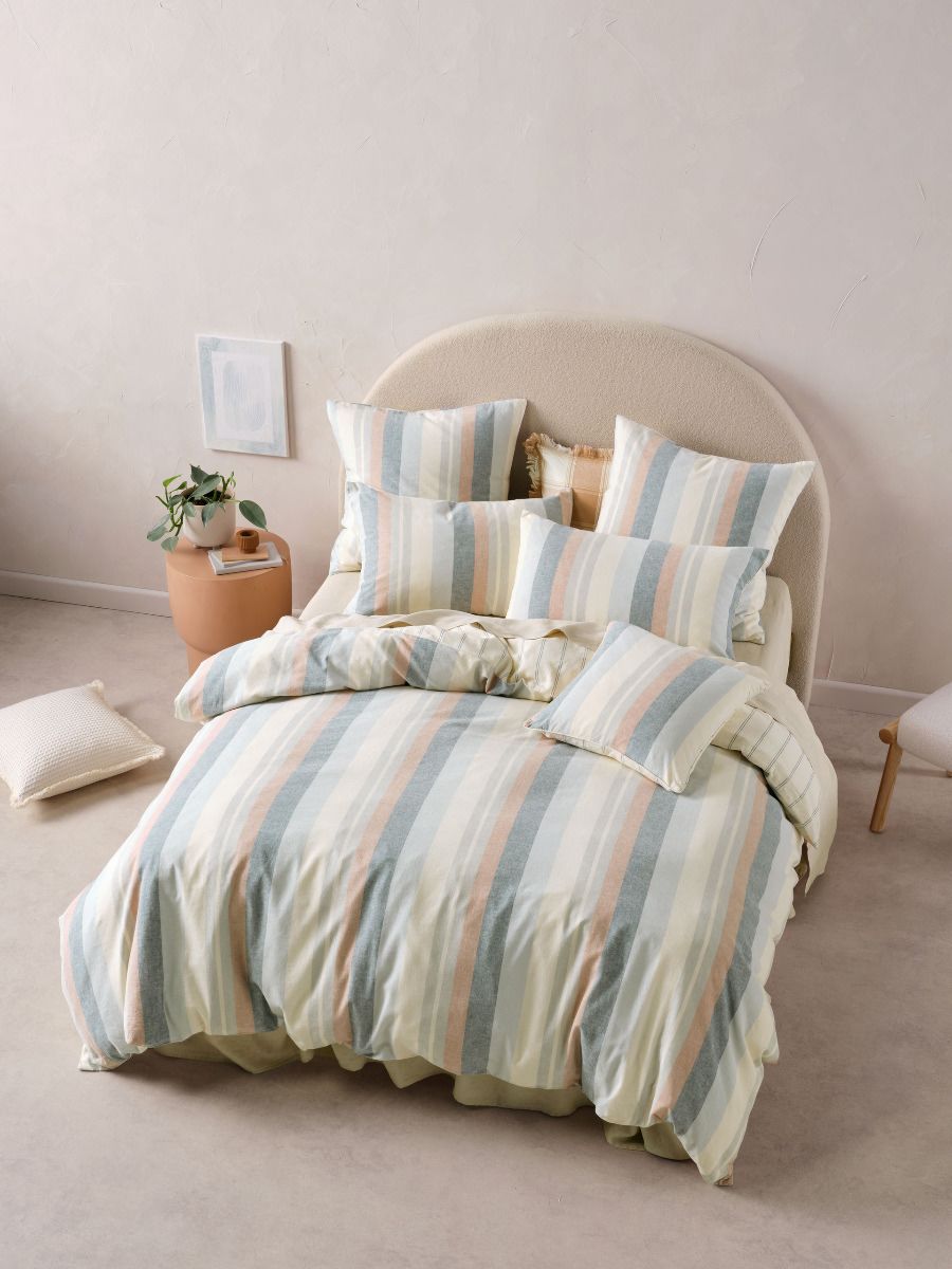 Reverie Quilt Cover Set - Saltwater