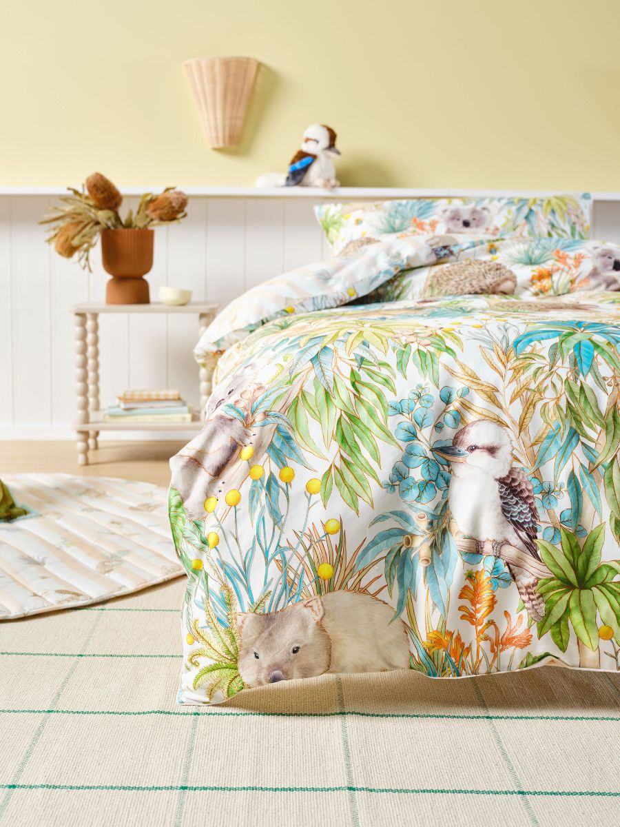 Gum Leaf Gully Green Quilt Cover Set