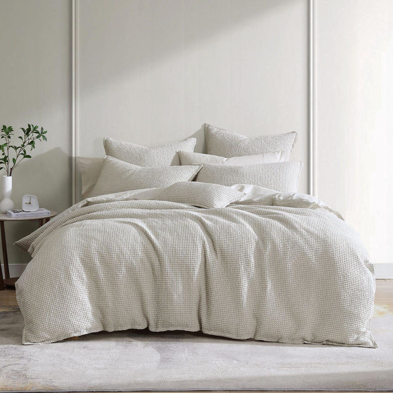 Urban Quilt Cover Set Stone