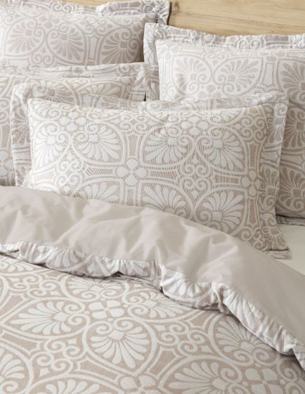 Dakota Quilt Cover Set Stone