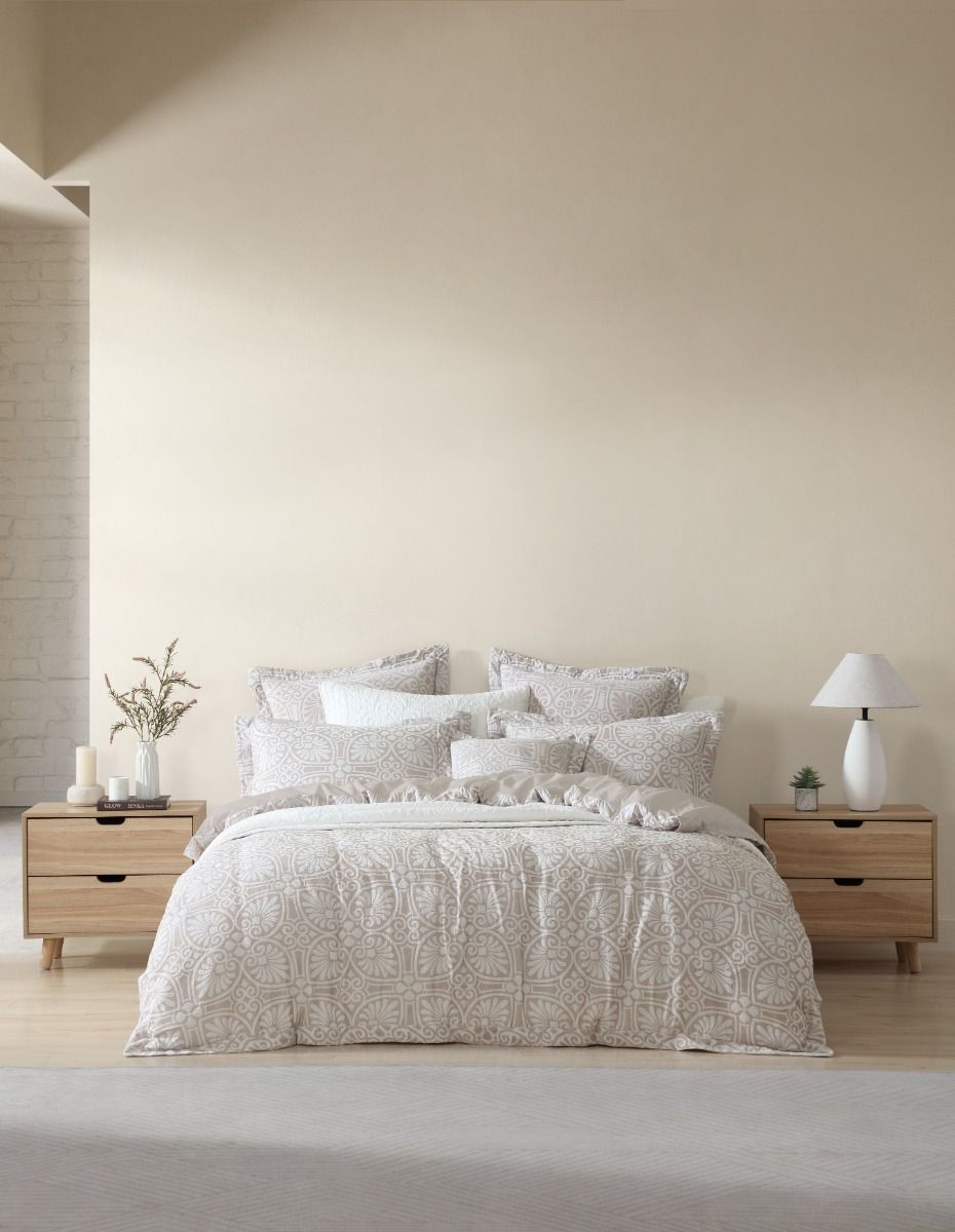 Dakota Quilt Cover Set Stone