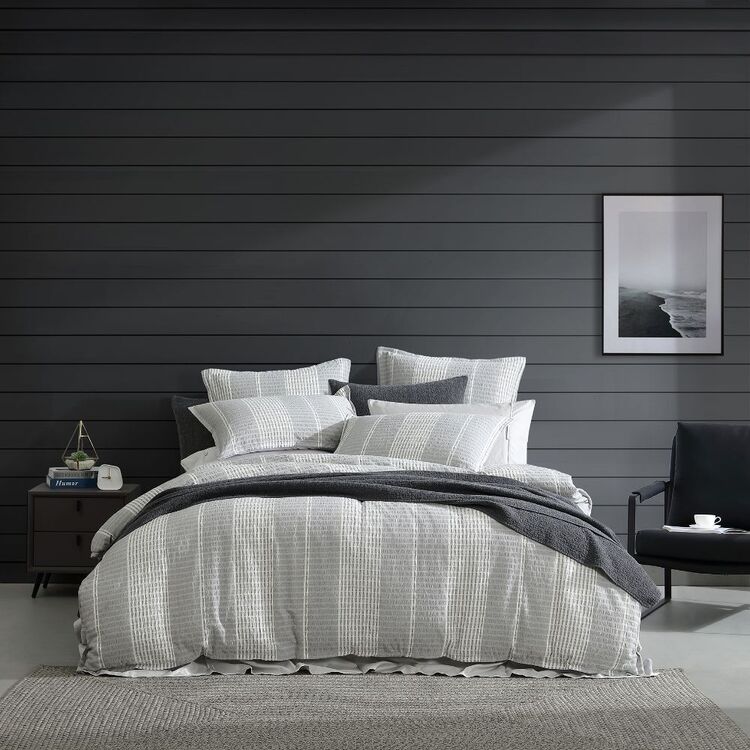 Hurley Quilt Cover Set Charcoal