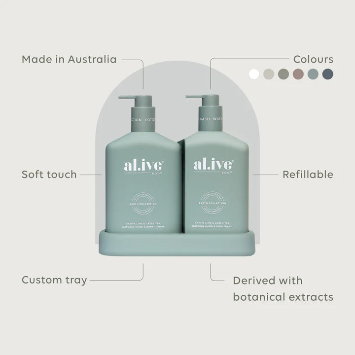 al.ive Wash & Lotion Duo - Kaffir Lime & Green Tea