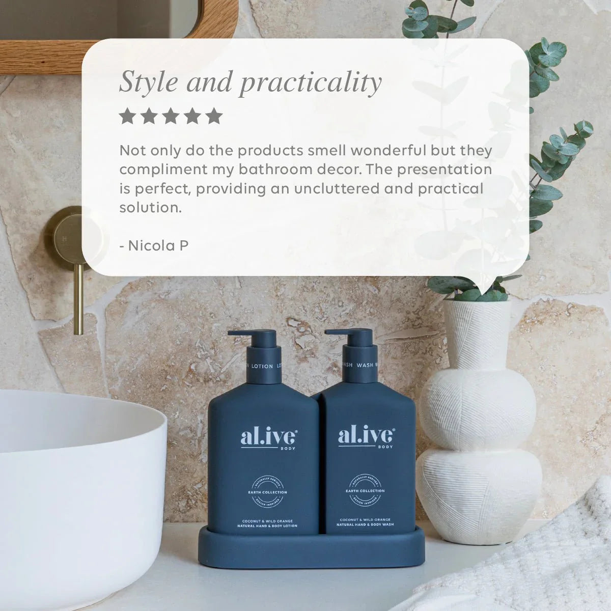 al.ive Wash & Lotion Duo - Coconut & Wild Orange