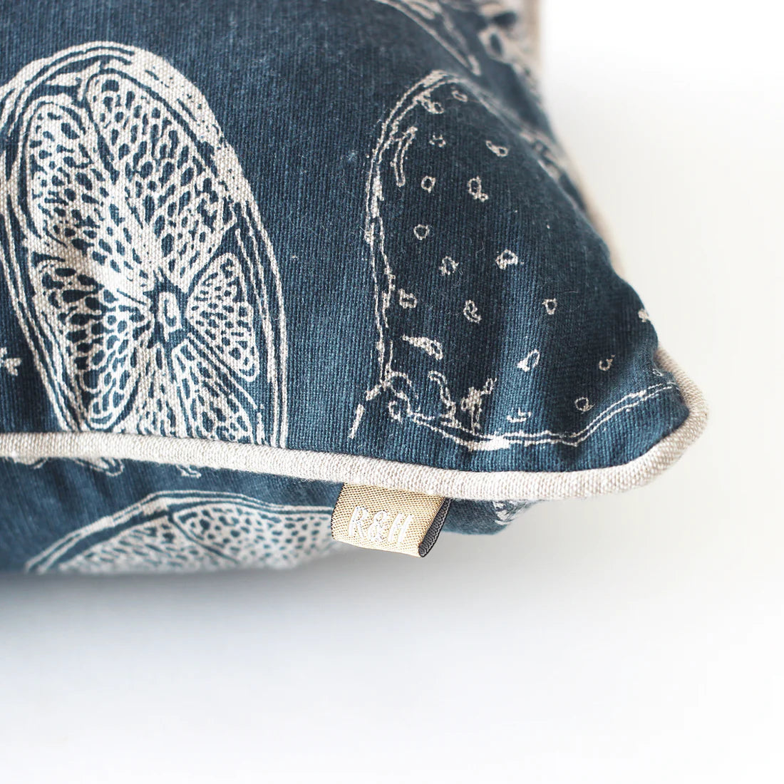 Lemon Marmalade Cushion Dark Slate 45x45