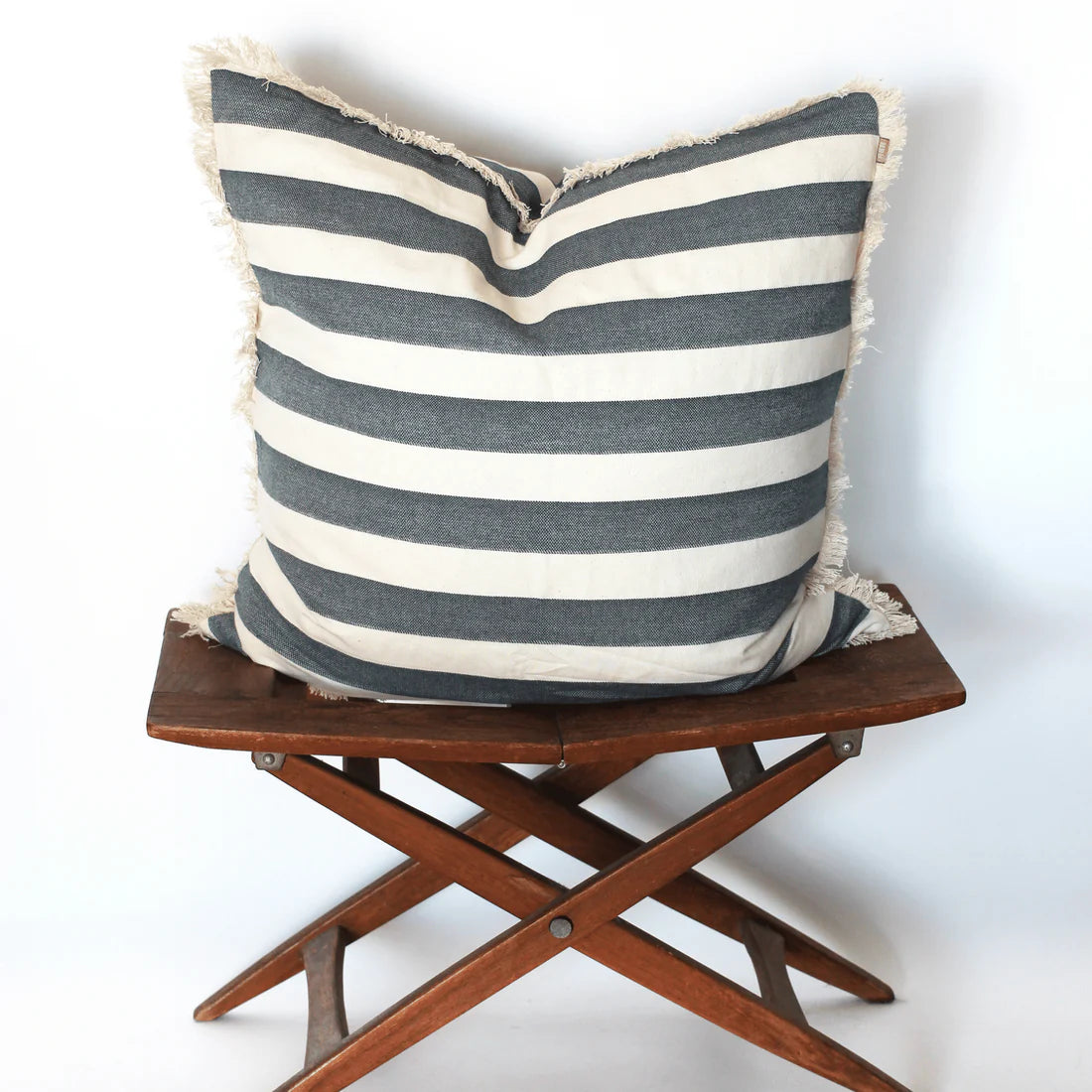 Bold Stripe Cushion 60X60 Dark Slate