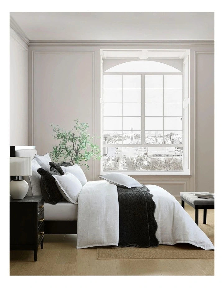 Catalina White Quilt Cover Set
