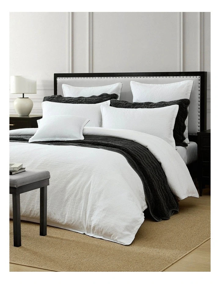 Catalina White Quilt Cover Set