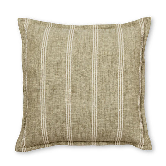 Munro Green Stripe Cushion 50cm