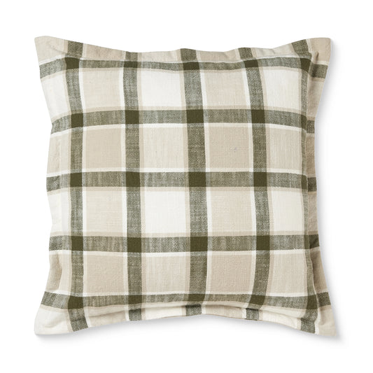 Keaton Green Slub Cushion
