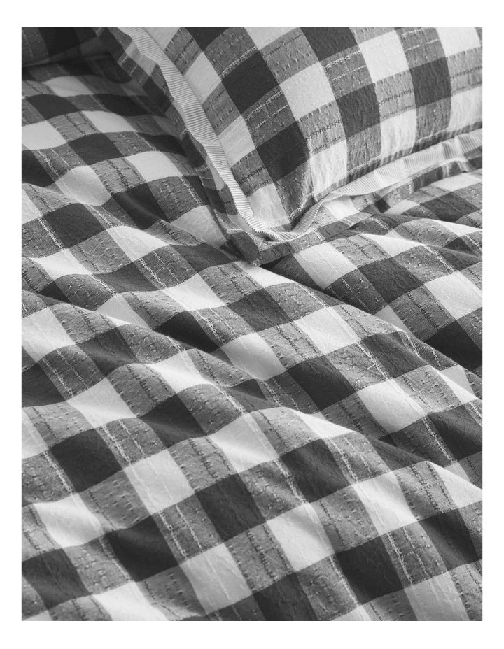 Waverley Charcoal Quilt Cover Set