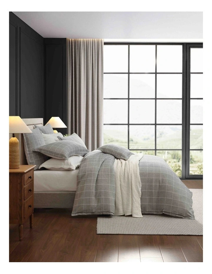 Stratus Charcoal Quilt Cover Set