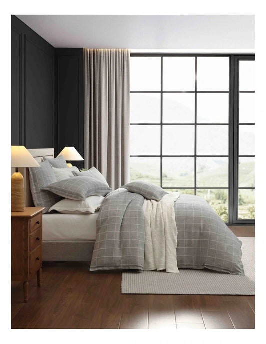 Stratus Charcoal Quilt Cover Set