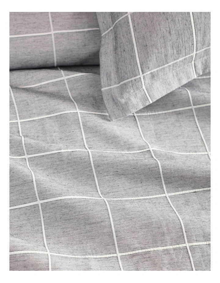 Stratus Charcoal Quilt Cover Set
