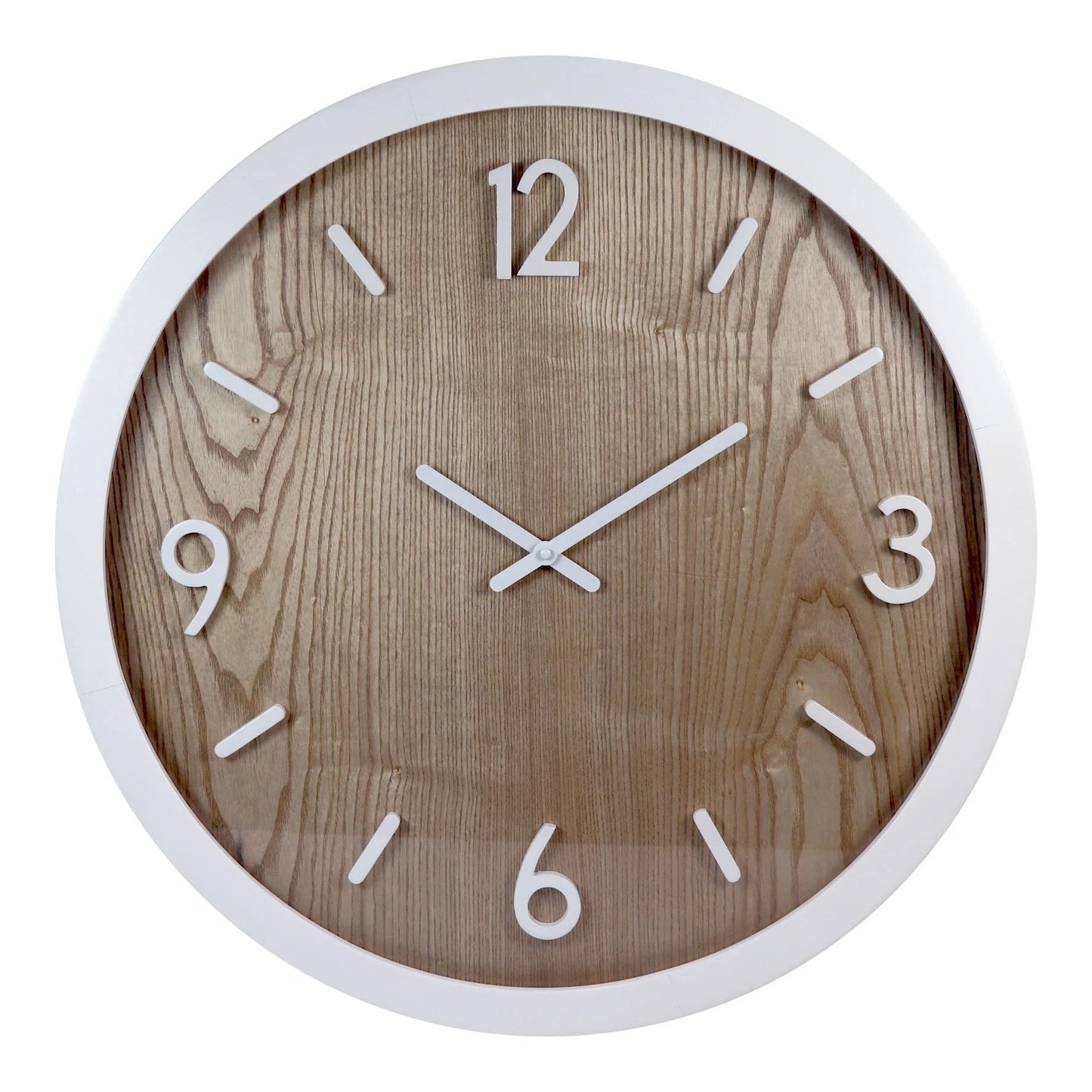 Jubilee Wh/Oak Wall Clock 60cm