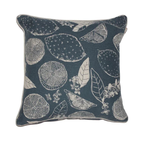 Lemon Marmalade Cushion Dark Slate 45x45