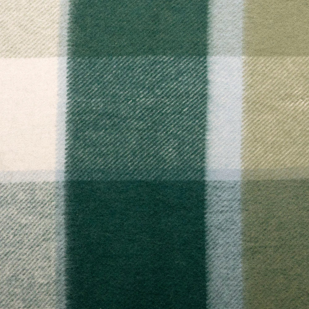 Nolan Wool/Bamboo Blanket Forest Green